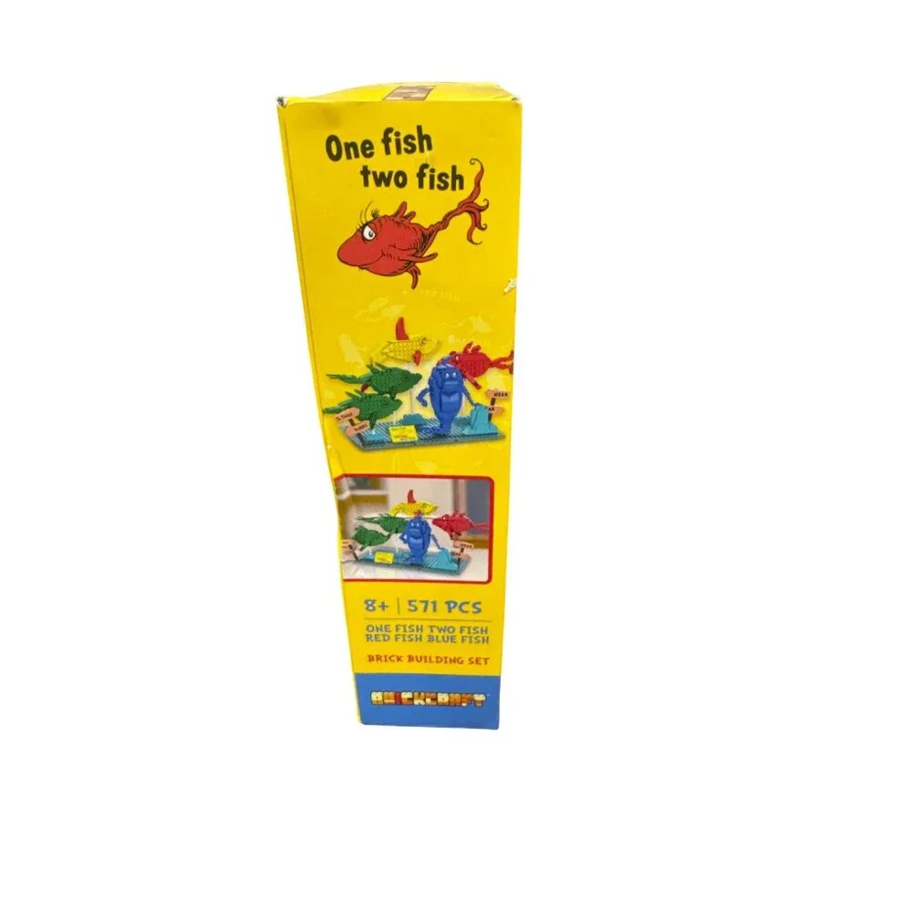 Dr. Seuss One Fish Two Fish 571-Piece Brick Building Set For Ages 8+ Compatible